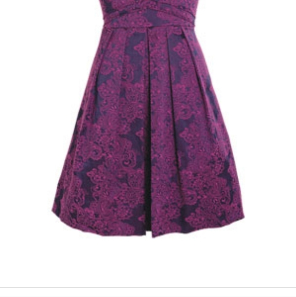 Delia's Y2K Purple Rockabilly Sleeveless Fit and Flare Retro Dress - Picture 10 of 10